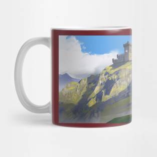 Traveler and the castle light Mug